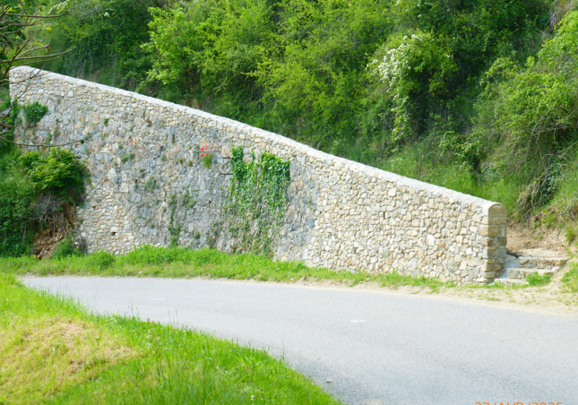 Reprise mur de soutènement en pierre